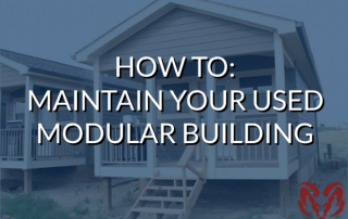 maintain your used modular building